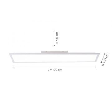Leuchten Direkt 12204-16 - LED Přisazený panel FLAT LED/24W/230V