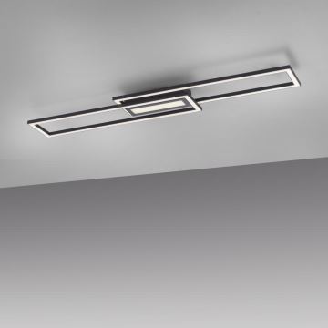 Leuchten Direkt 14696-18 - LED Stmívatelný přisazený lustr ASMIN LED/45W/230V černá