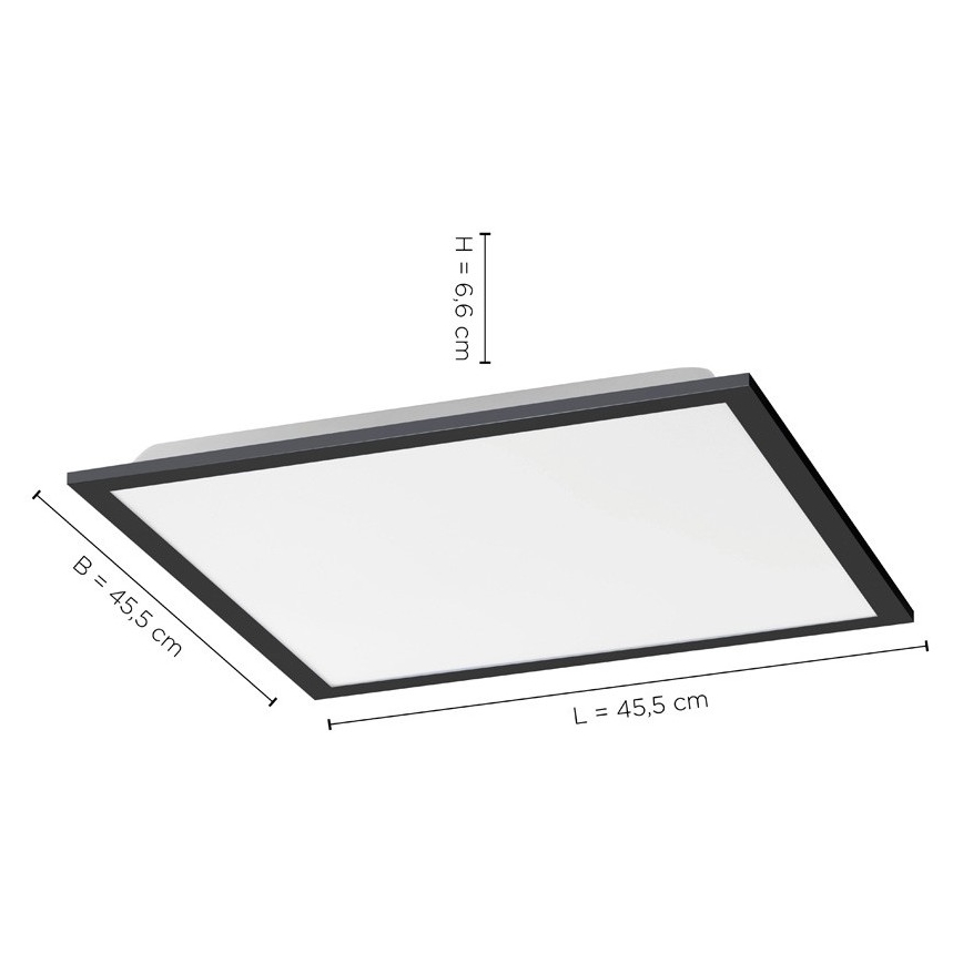 Leuchten Direkt 14755-18 - LED Stmívatelné stropní svítidlo FLAT LED/28W/230V 2700-5000 + dálkové ovládání