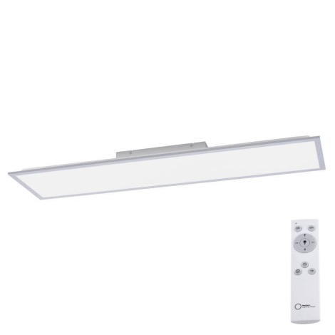 Leuchten Direkt 14757-21 - LED Stmívatelný přisazený panel FLAT LED/36W/230V 2700-5000K stříbrná + dálkové ovládání