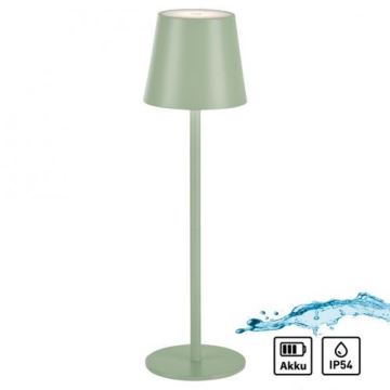 Leuchten Direkt 19250-43 - LED Venkovní stmívatelná nabíjecí stolní lampa EURIA LED/3W/5V IP54 zelená