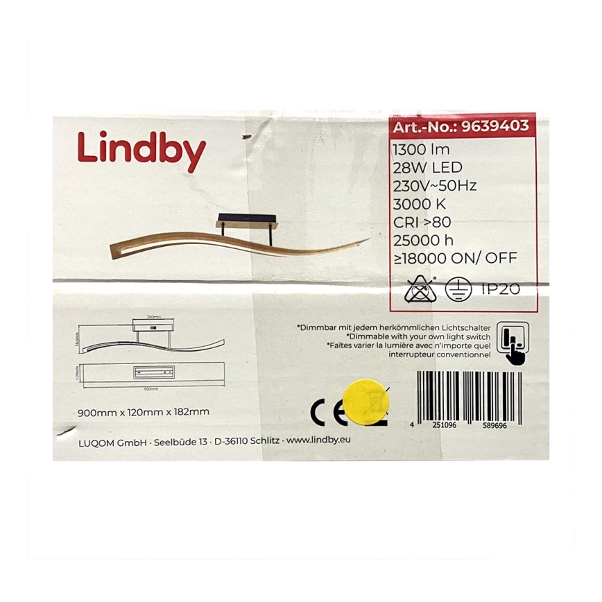 Lindby - LED Stmívatelný přisazený lustr LARISA LED/28W/230V
