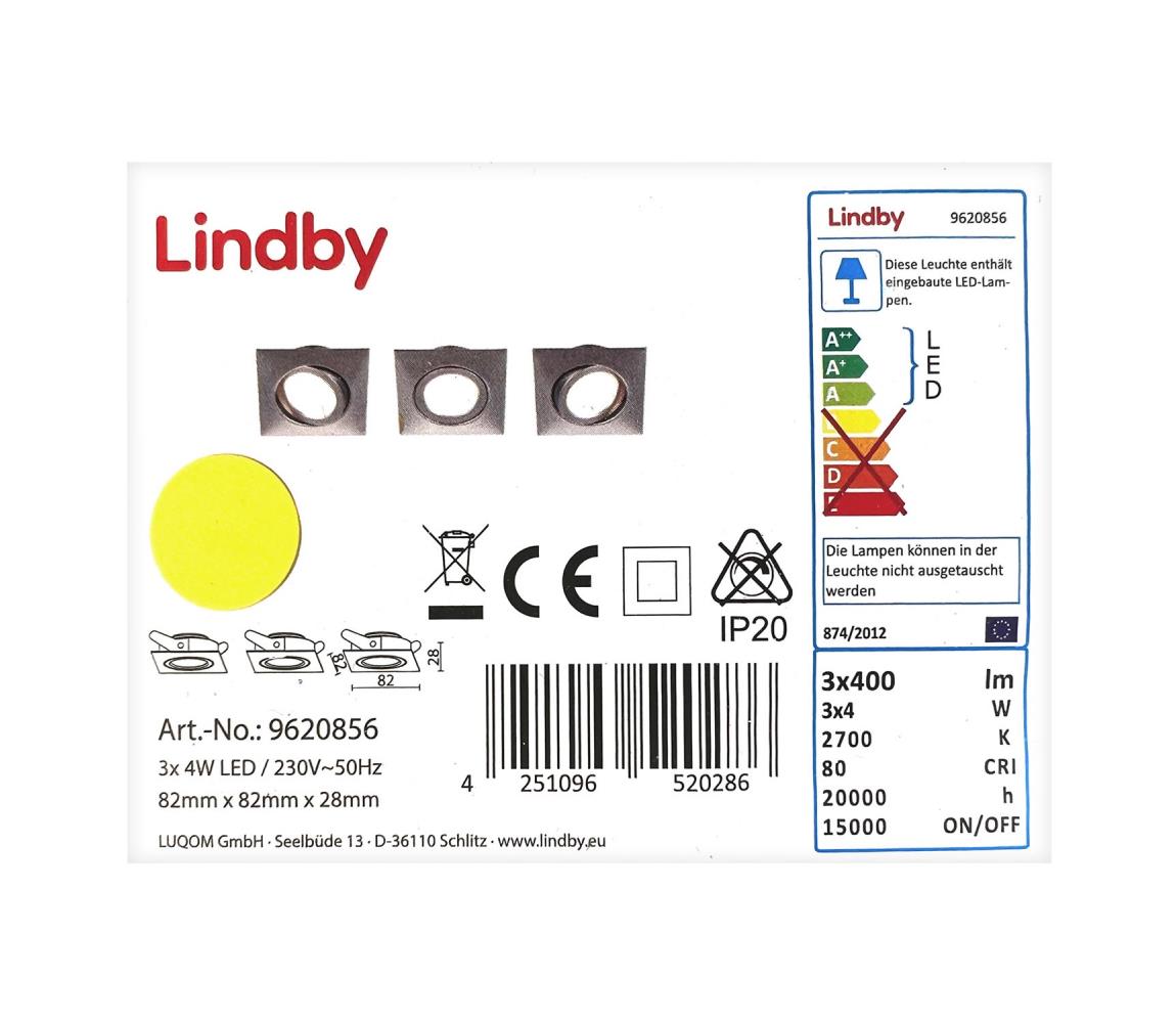 Lindby Lindby - SADA 3x LED Podhledové svítidlo ANDREJ LED/4W/230V LW1475