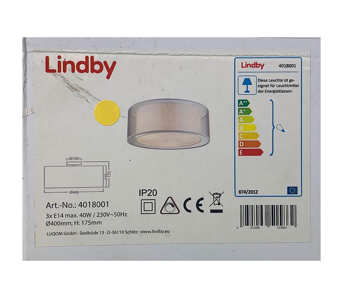 Lindby Lindby - Stropní svítidlo NICA 3xE14/40W/230V 