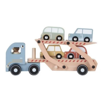 Little Dutch - Dřevěné nákladní auto s autíčky