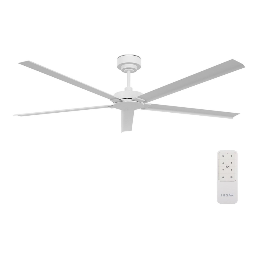 Lucci air 21616049 - Stropní ventilátor MONZA IP55 bílá + dálkové ovládání