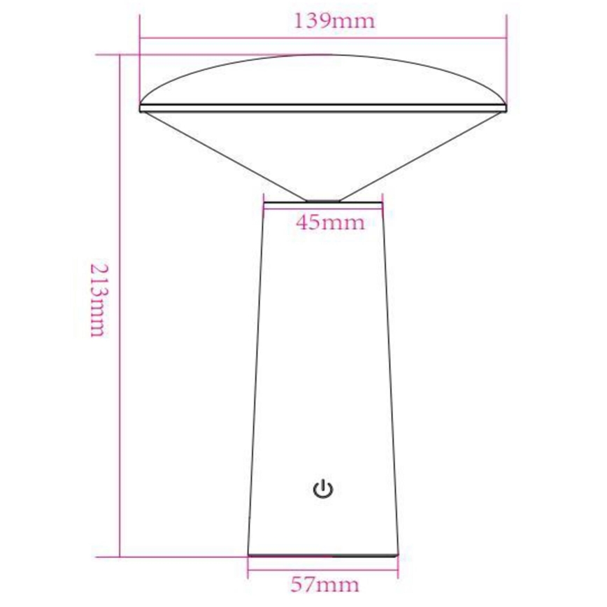 Lucide 02807/04/30 - LED Stmívatelná dotyková venkovní lampa JIVE LED/3W/5V 3000/4750/6500K IP44 černá