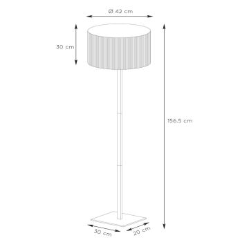 Lucide 03729/81/30 - Stojací lampa MAGIUS 1xE27/40W/230V bambus