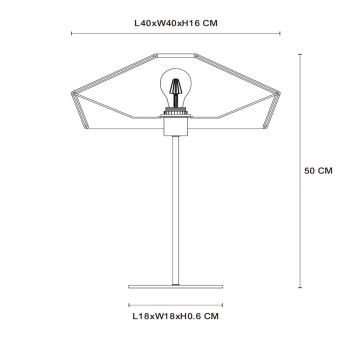 Lucide 10513/40/72 - Stolní lampa YUNKAI 1xE27/60W/230V hnědá