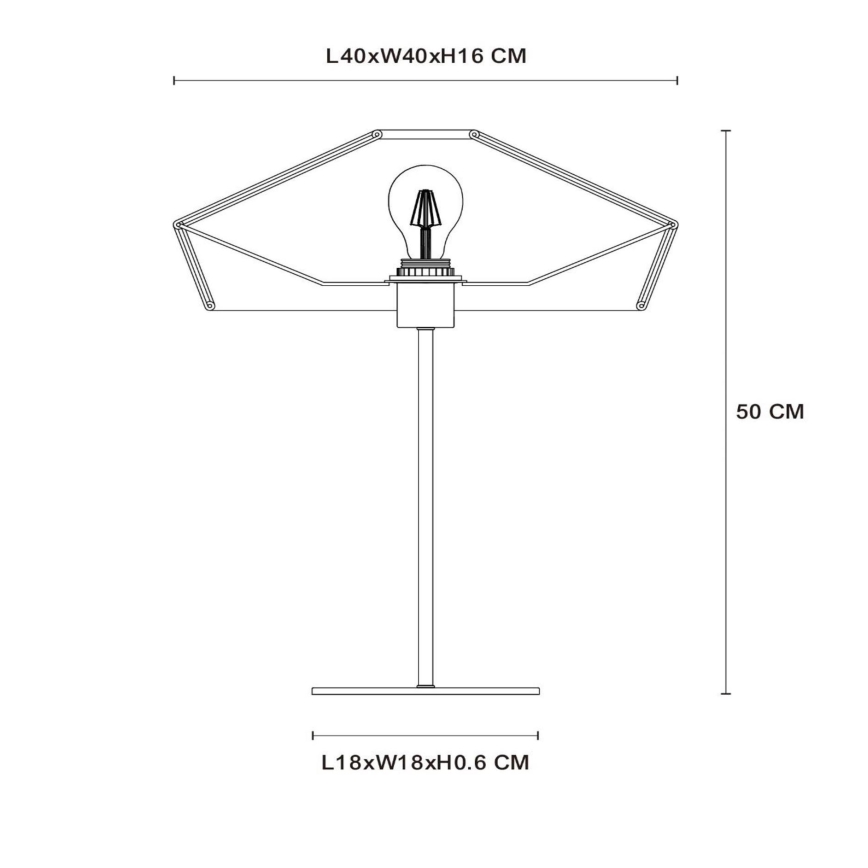 Lucide 10513/40/72 - Stolní lampa YUNKAI 1xE27/60W/230V hnědá