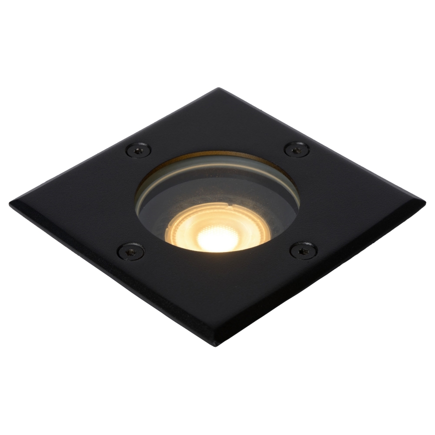 Lucide 11800/01/30 - Venkovní zápustné svítidlo BILTIN 1xGU10/35W/230V IP67 černá