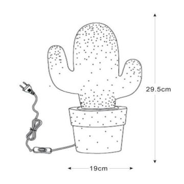 Lucide 13513/01/31 - Stolní lampa CACTUS 1xE14/40W/230V bílá