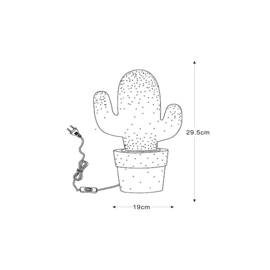 Lucide 13513/01/31 - Stolní lampa CACTUS 1xE14/40W/230V bílá