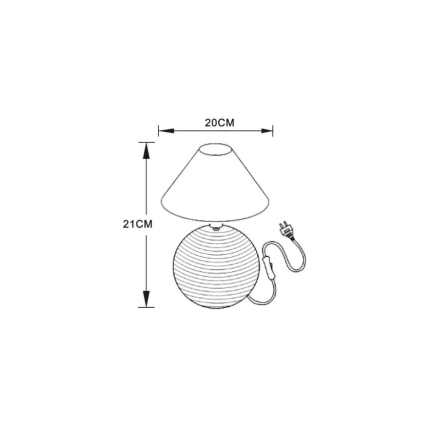 Lucide 14550/81/30 - Stolní lampa KADDY 1xE14/40W/230V černá