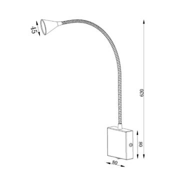 Lucide 18293/03/31 - LED Flexibilní lampička BUDDY LED/3W/230V bílá