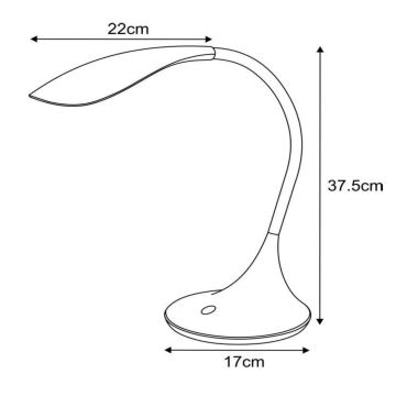 Lucide 18652/06/30 - LED Flexibilní stolní lampa EMIL 1xLED/4W/230V