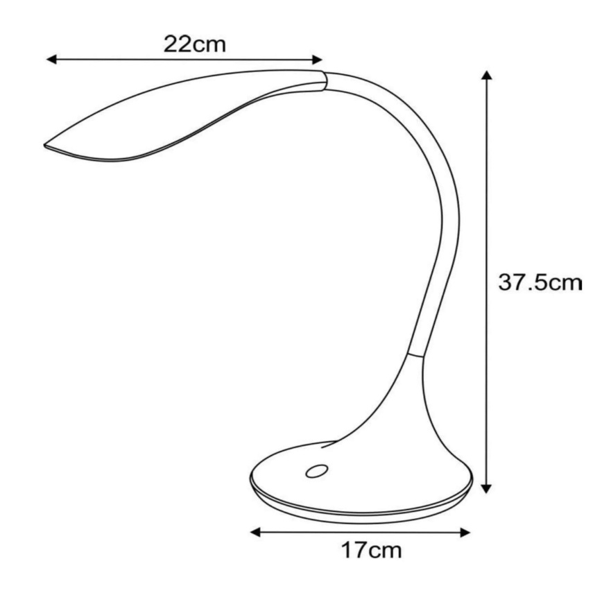 Lucide 18652/06/30 - LED Flexibilní stolní lampa EMIL 1xLED/4W/230V