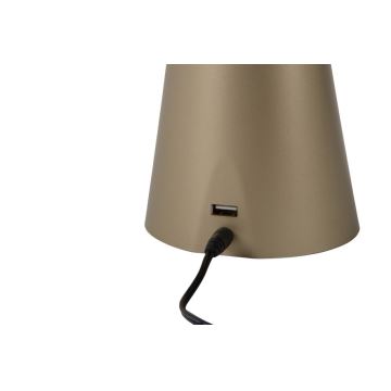 Lucide 18655/04/02 - LED Stmívatelná stolní lampa GOOSY-LED 1xLED/4W/230V zlatá