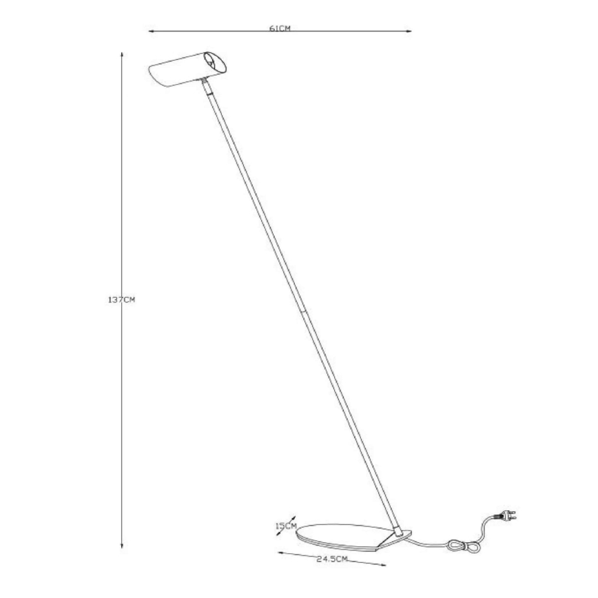 Lucide 19700/01/31 - Stojací lampa HESTER 1xGU10/7W/230V