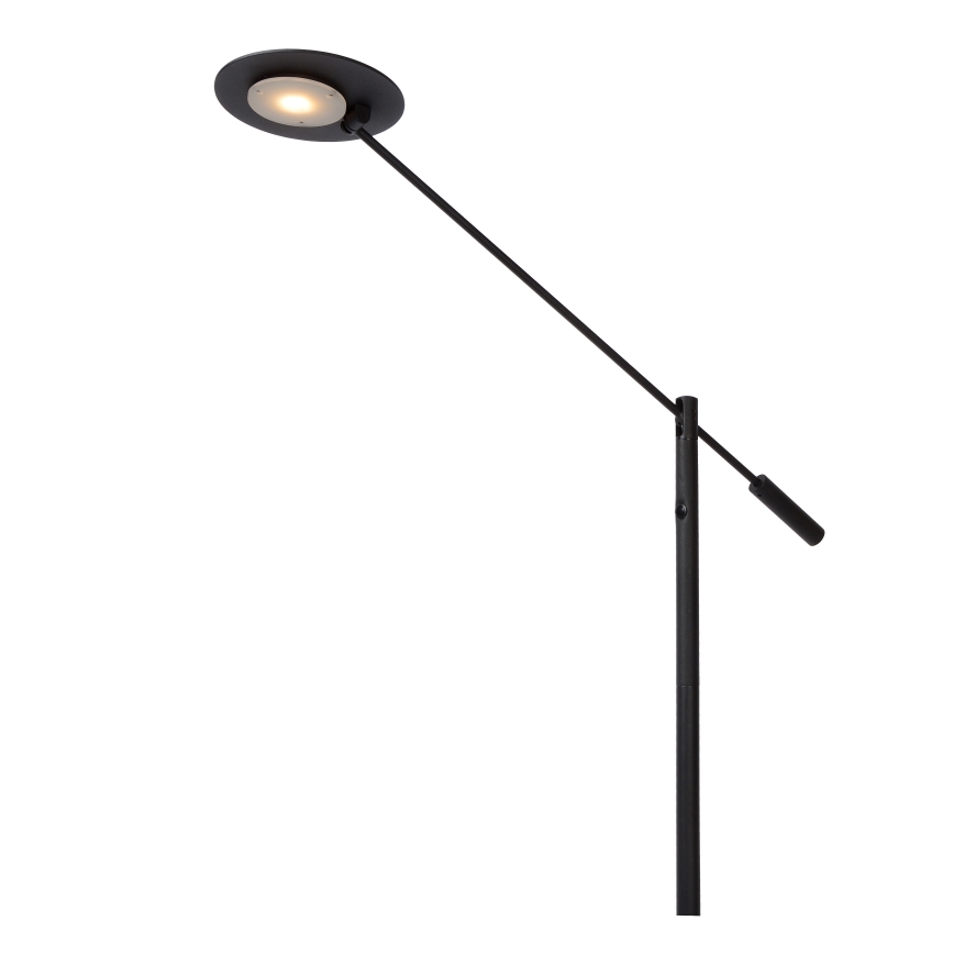 Lucide 19766/09/30 - LED Stmívatelná stojací lampa ANSELMO LED/9W/230V černá