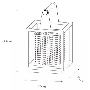 Lucide 21522/01/30 - Stolní lampa SANSA 1xE27/40W/230V