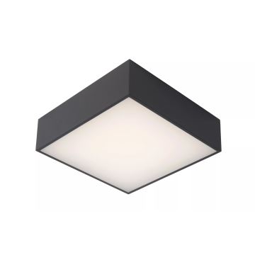 Lucide 27816/10/29 - LED Koupelnové stropní svítidlo ROXANE LED/12W/230V 24x24 cm IP54 černá