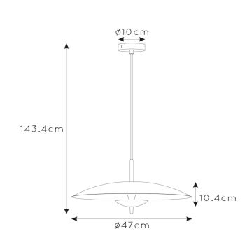 Lucide 30461/09/30 - LED Stmívatelný lustr na lanku VULCAN LED/9W/230V černá