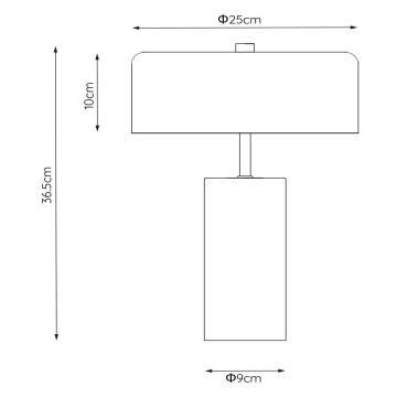 Lucide 34540/03/31 - Stolní lampa MIRASOL 3xG9/7W/230V bílá/zlatá