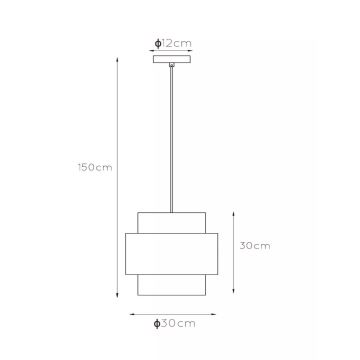 Lucide 45497/30/02 - Lustr na lanku FIRMIN 1xE27/40W/230V