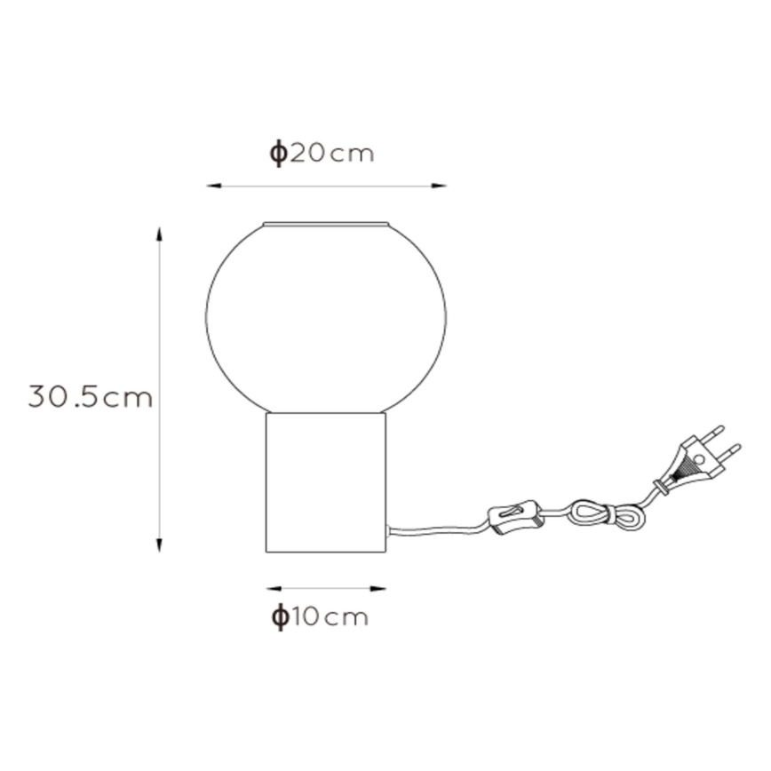 Lucide 45502/01/30 - Stolní lampa MARIUS 1xE27/40W/230V černá