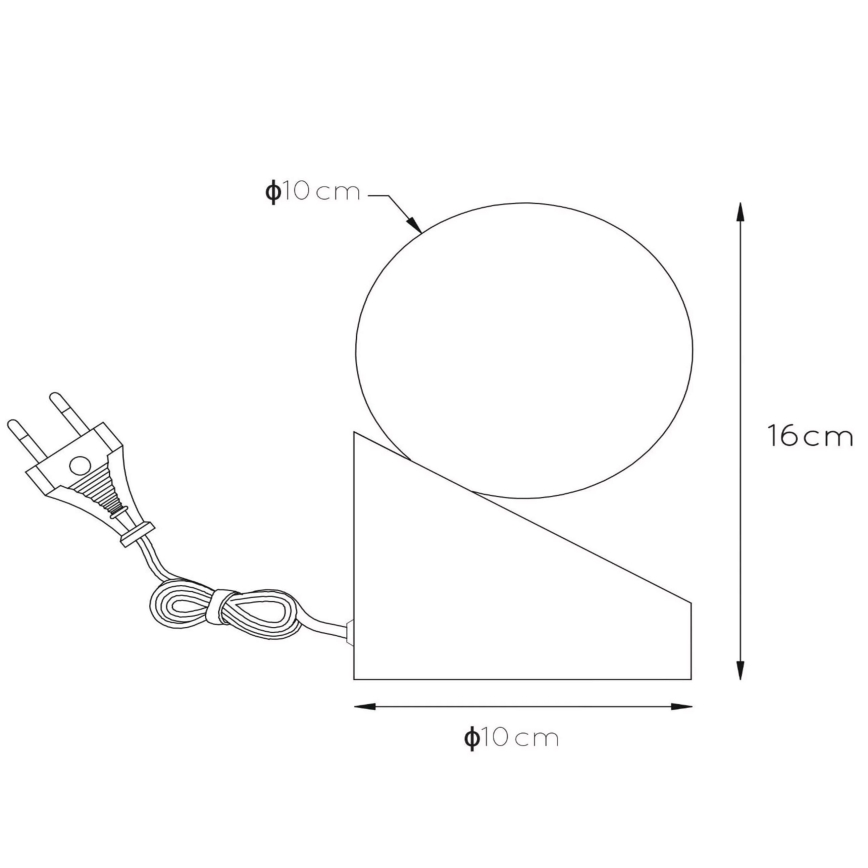 Lucide 45561/01/72 - Stolní lampa LEN 1xG9/33W/230V