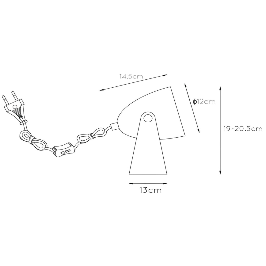 Lucide 45564/01/31 - Stolní lampa CHAGO 1xE14/40W/230V bílá