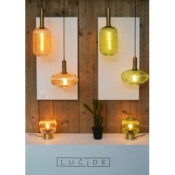 Lucide 45586/20/33 - Stolní lampa MALOTO 1xE27/40W/230V zelená/zlatá