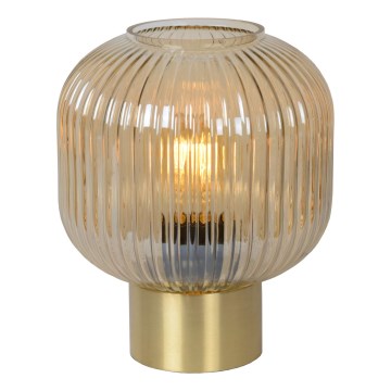 Lucide 45586/20/62 - Stolní lampa MALOTO 1xE27/40W/230V béžová/zlatá