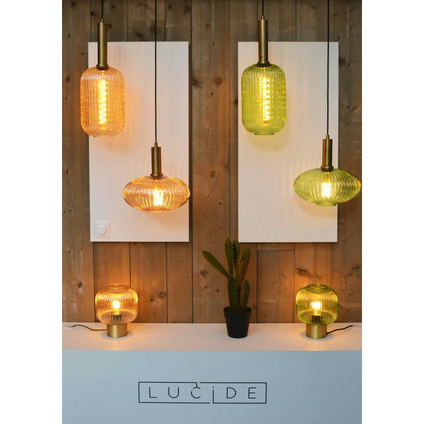 Lucide 45586/20/62 - Stolní lampa MALOTO 1xE27/40W/230V béžová/zlatá