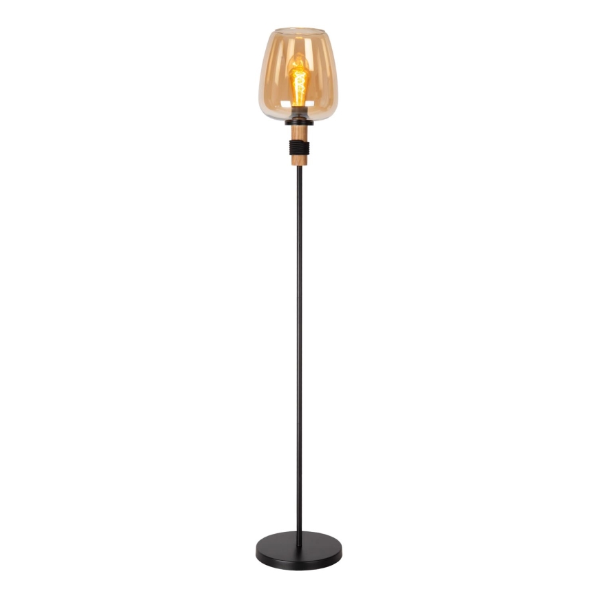 Lucide 45708/01/62 - Stojací lampa ILONA 1xE27/40W/230V černá/béžová