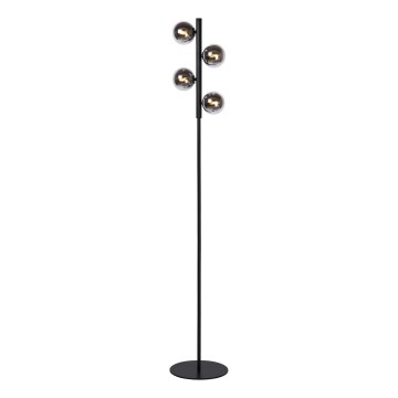 Lucide 45774/04/30 - Stojací lampa TYCHO 4xG9/28W/230V černá