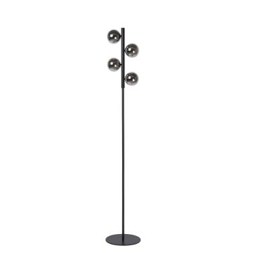 Lucide 45774/04/30 - Stojací lampa TYCHO 4xG9/28W/230V černá