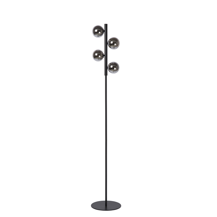 Lucide 45774/04/30 - Stojací lampa TYCHO 4xG9/28W/230V černá