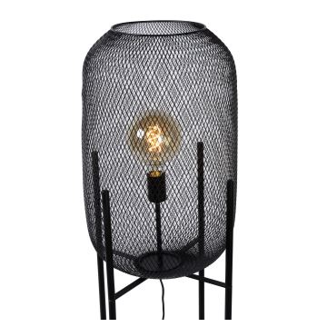 Lucide 45785/01/30 - Stojací lampa MESH 1xE27/40W/230V černá