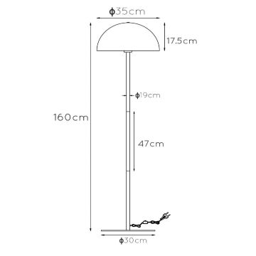 Lucide 45796/01/33 - Stojací lampa SIEMON 1xE27/40W/230V zelená