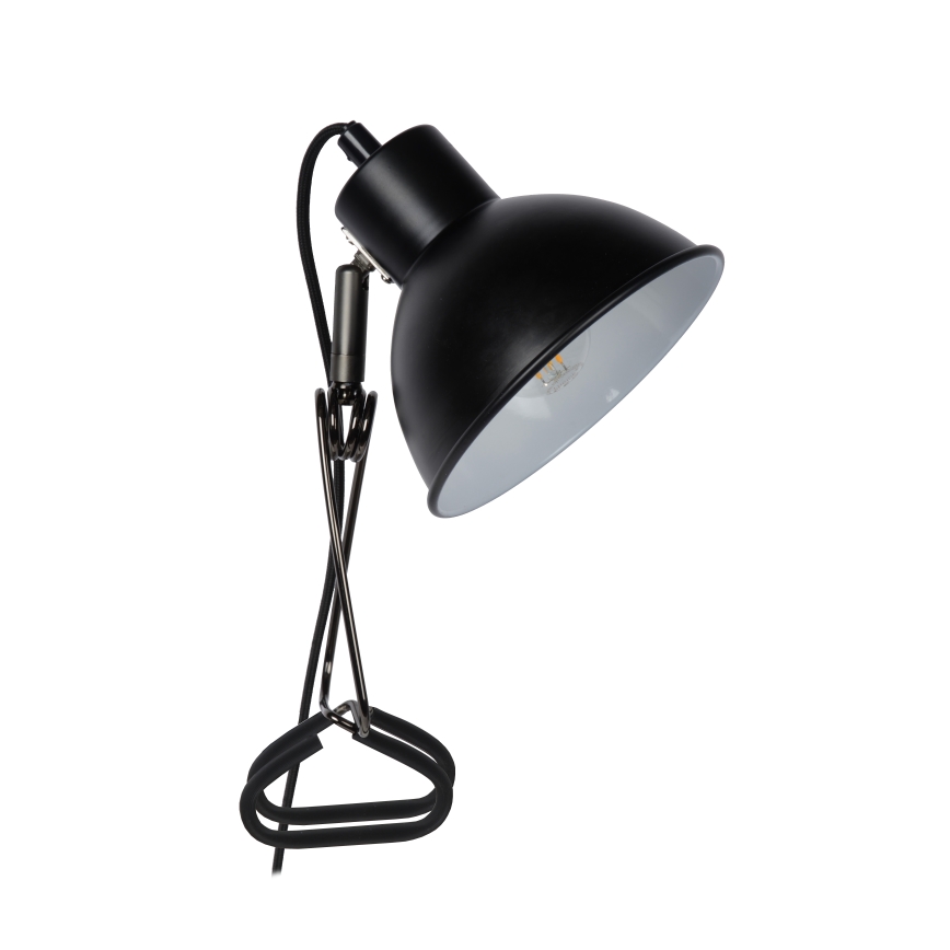 Lucide 45987/01/30 - Lampa s klipem MOYS 1xE27/40W/230V černá