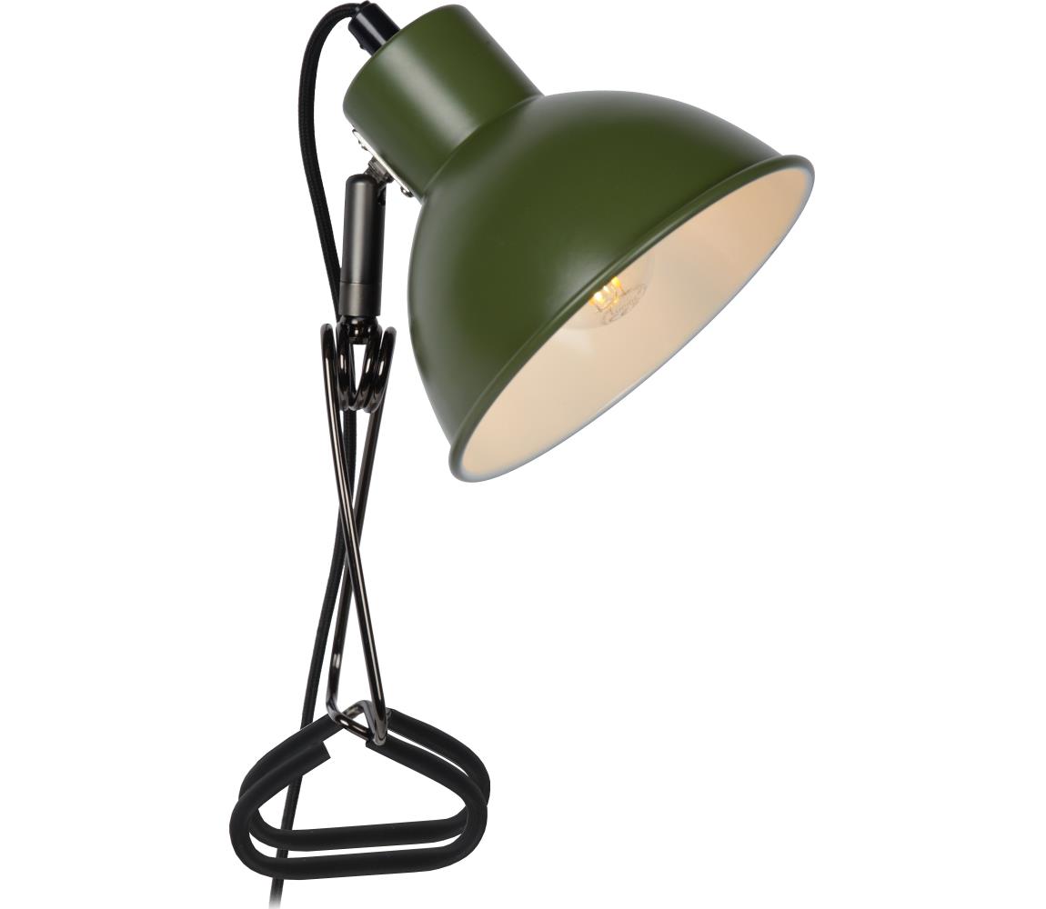 Lucide Lucide 45987/01/33 - Lampa s klipem MOYS 1xE27/40W/230V zelená