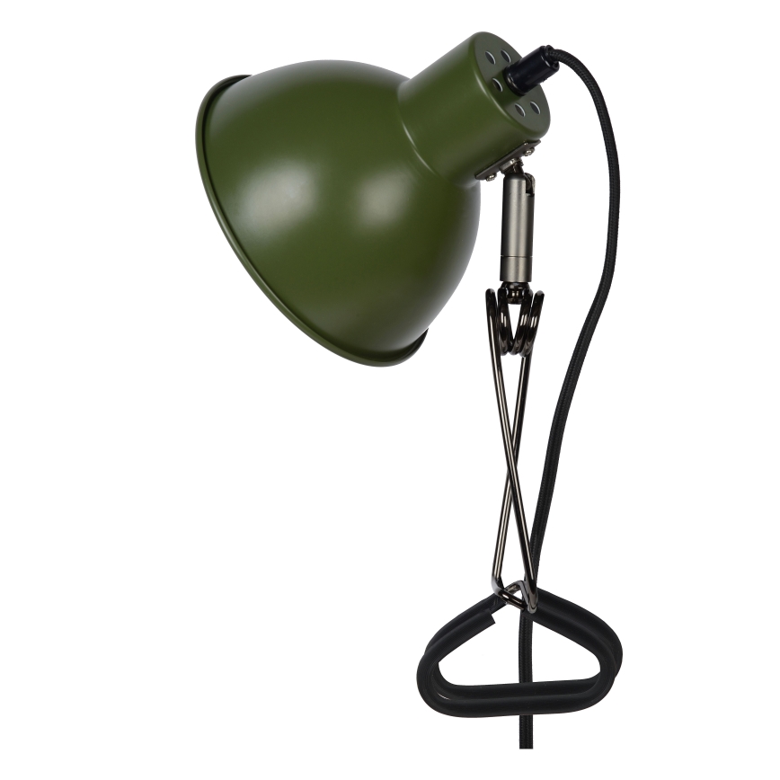 Lucide 45987/01/33 - Lampa s klipem MOYS 1xE27/40W/230V zelená