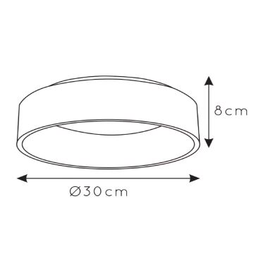 Lucide 46100/20/31 - LED Stmívatelné stropní svítidlo TALOWE LED/20W/230V bílá