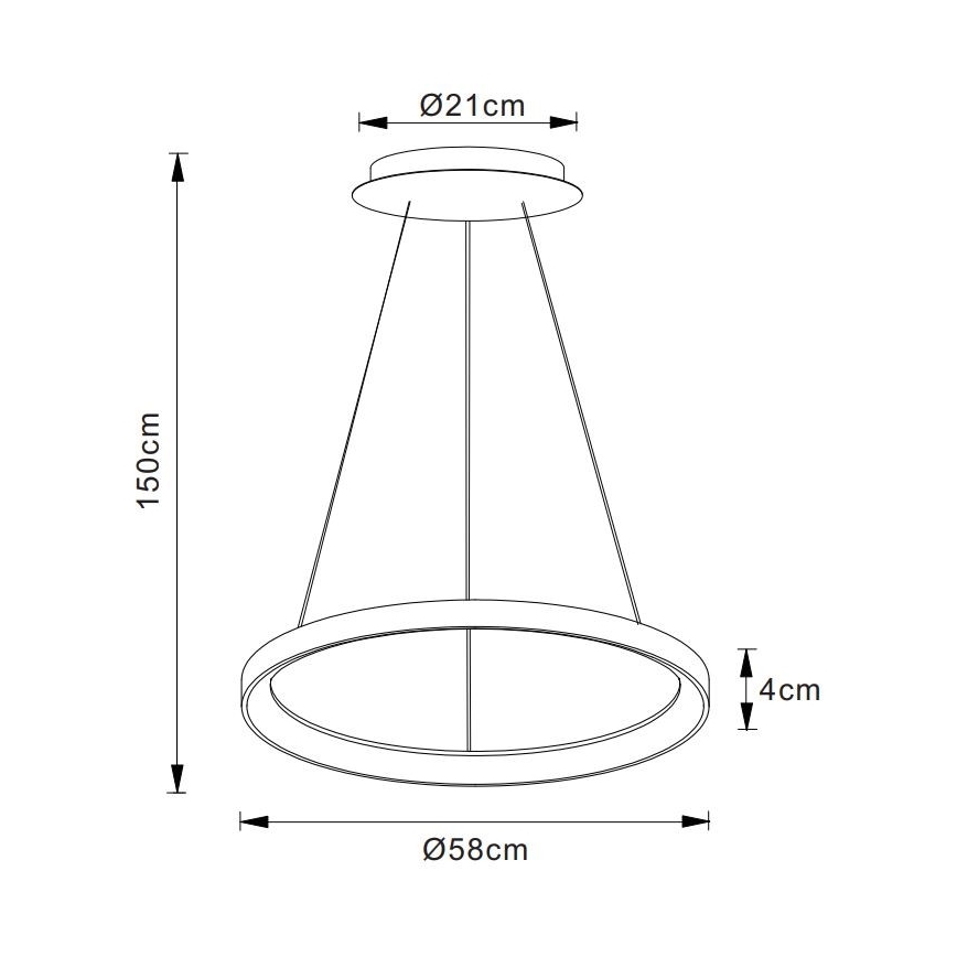 Lucide 46403/48/02 - LED Stmívatelný lustr na lanku VIDAL LED/50W/230V