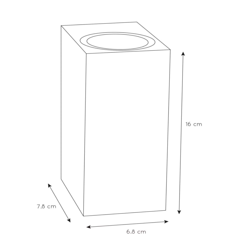 Lucide 69800/02/31 - Venkovní nástěnné svítidlo ZARO 2xGU10/35W/230V IP44 bílá