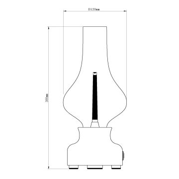 Lucide 74516/02/31 - LED Stmívatelná dotyková stolní lampa JASON LED/2W/230V bílá