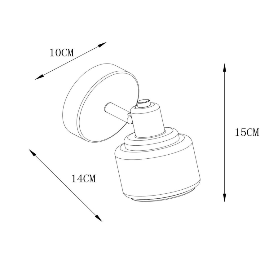 Lucide 77979/01/02 - Bodové svítidlo BJORN 1xE14/40W/230V zlatá