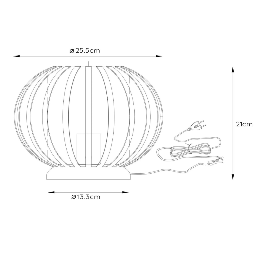 Lucide 78574/25/33 - Stolní lampa MANUELA 1xE27/40W/230V zelená